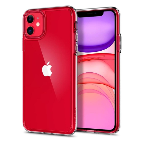 Θήκη για iPhone Spigen Ultra Hybrid Crystal Clear σε iPhone 11 red