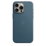 Apple FineWoven Case For iPhone 15 Pro Max With MagSafe Pacific Blue