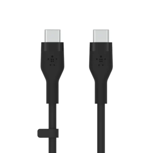 belkin 2m usb c to usb c cable, silcione, black