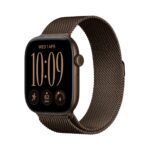 Apple Watch Series 12 / GPS + Cellular / 42mm / Dark Bronze Aluminium case with Dark Bronze Milanese Loop