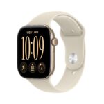 Apple Watch Series 12 / GPS + Cellular / 46mm / Light Gold Aluminium case with Sand Sport Band