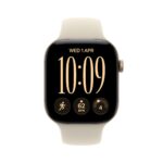 Apple Watch Series 12 / GPS + Cellular / 46mm / Light Gold Aluminium case with Sand Sport Band - Image 2