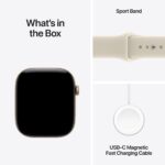Apple Watch Series 12 / GPS + Cellular / 46mm / Light Gold Aluminium case with Sand Sport Band - Image 6