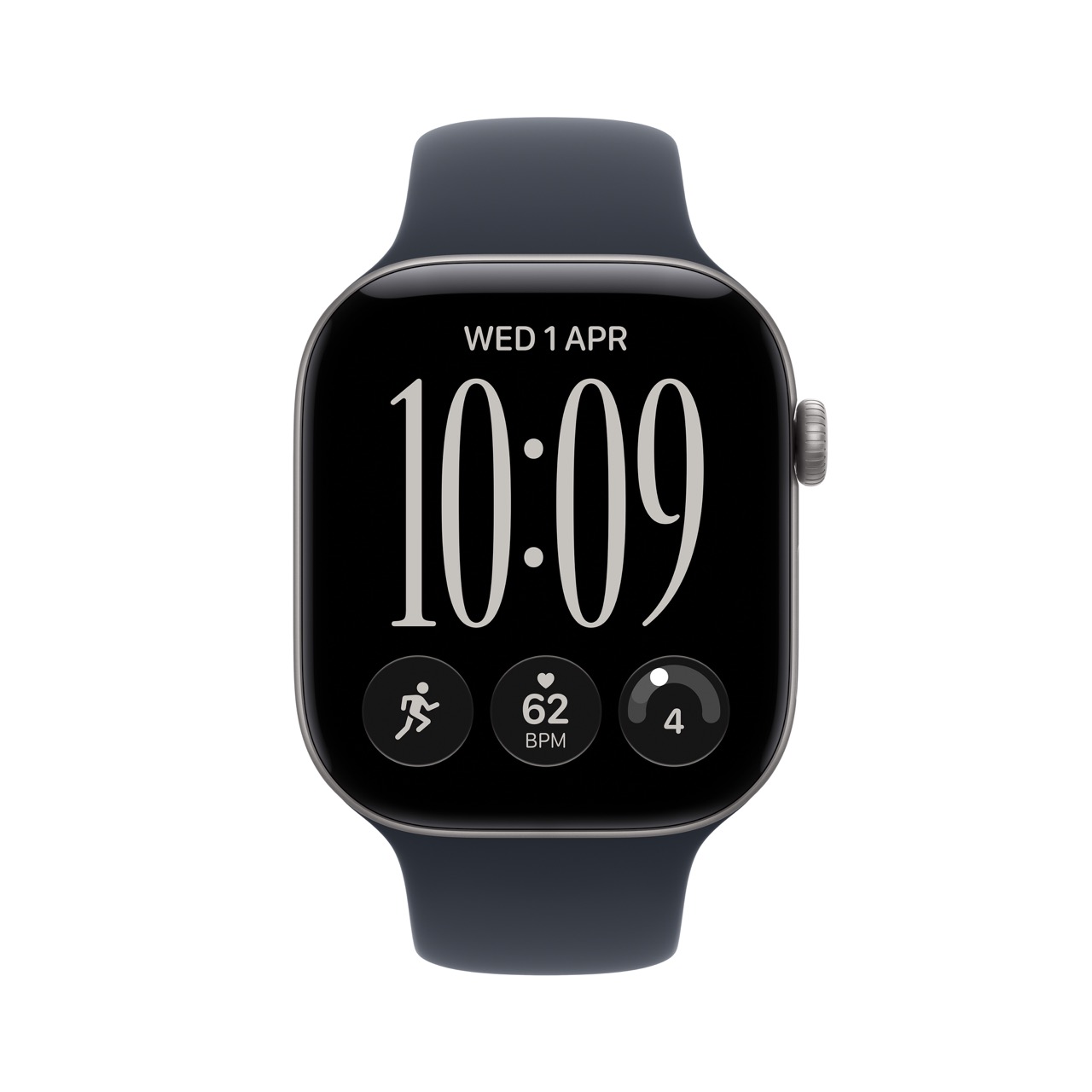 Apple Watch Series 12 / GPS / 42mm / Space Grey Aluminium case with Navy Blue Sport Band - Image 2
