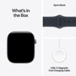Apple Watch Series 12 / GPS / 42mm / Space Grey Aluminium case with Navy Blue Sport Band - Image 6
