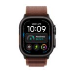 Apple Watch Ultra 4 / GPS + Cellular / 49mm / Black Titanium Case with Burgundy Alpine Loop - Image 2