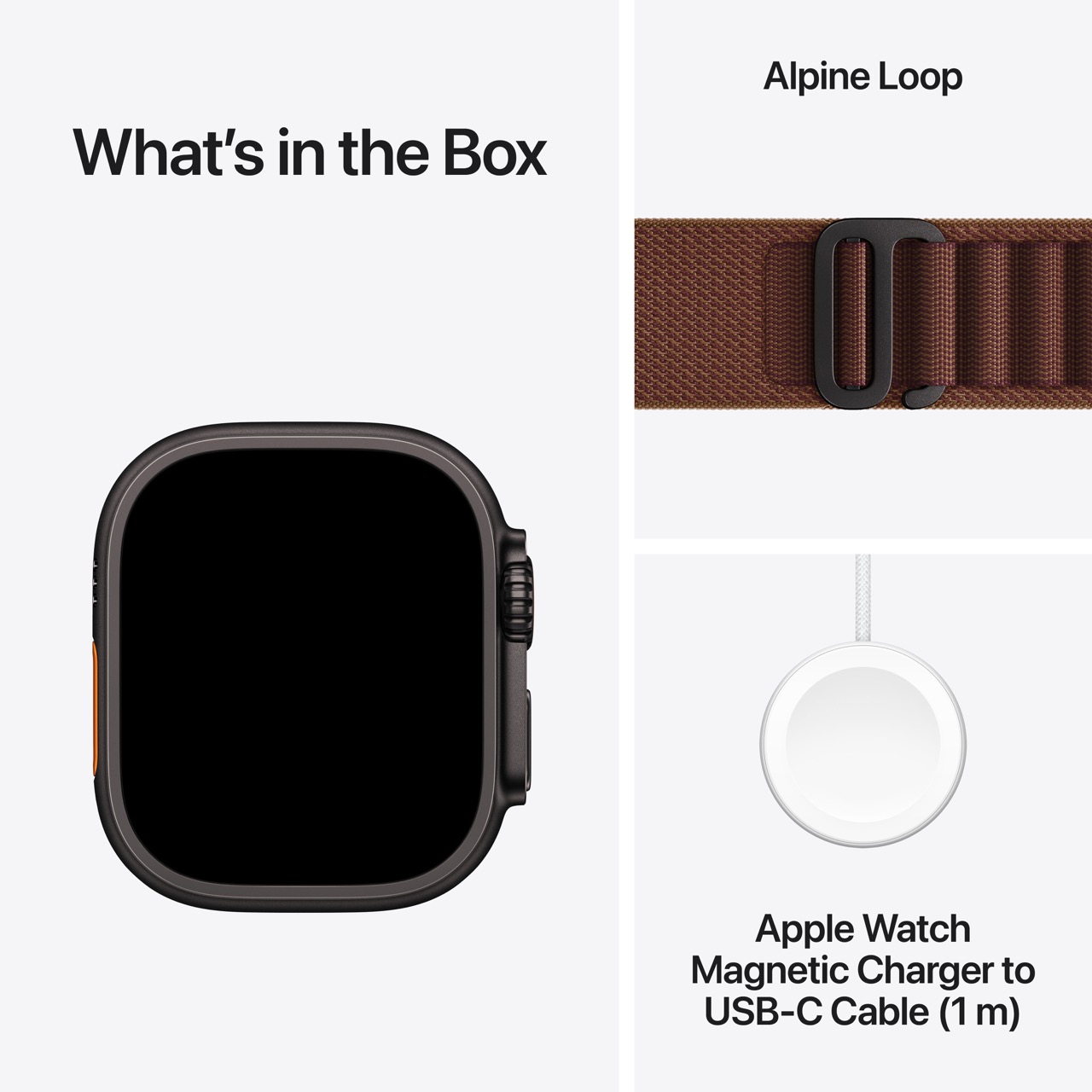 Apple Watch Ultra 4 / GPS + Cellular / 49mm / Black Titanium Case with Burgundy Alpine Loop - Image 5