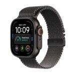 Apple Watch Ultra 4 / GPS + Cellular / 49mm / Black Titanium Case with Black Titanium Milanese Loop