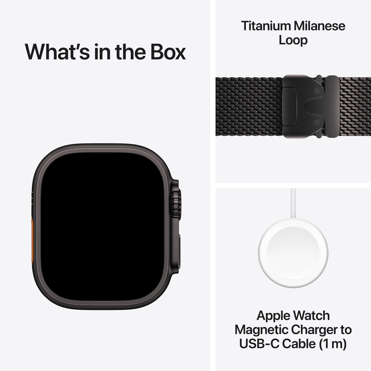 Apple Watch Ultra 4 / GPS + Cellular / 49mm / Black Titanium Case with Black Titanium Milanese Loop - Image 5