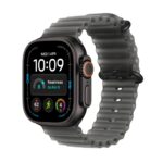 Apple Watch Ultra 4 / GPS + Cellular / 49mm / Black Titanium Case with Translucent Black Ocean Band