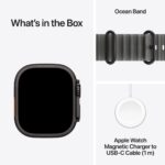 Apple Watch Ultra 4 / GPS + Cellular / 49mm / Black Titanium Case with Translucent Black Ocean Band - Image 5