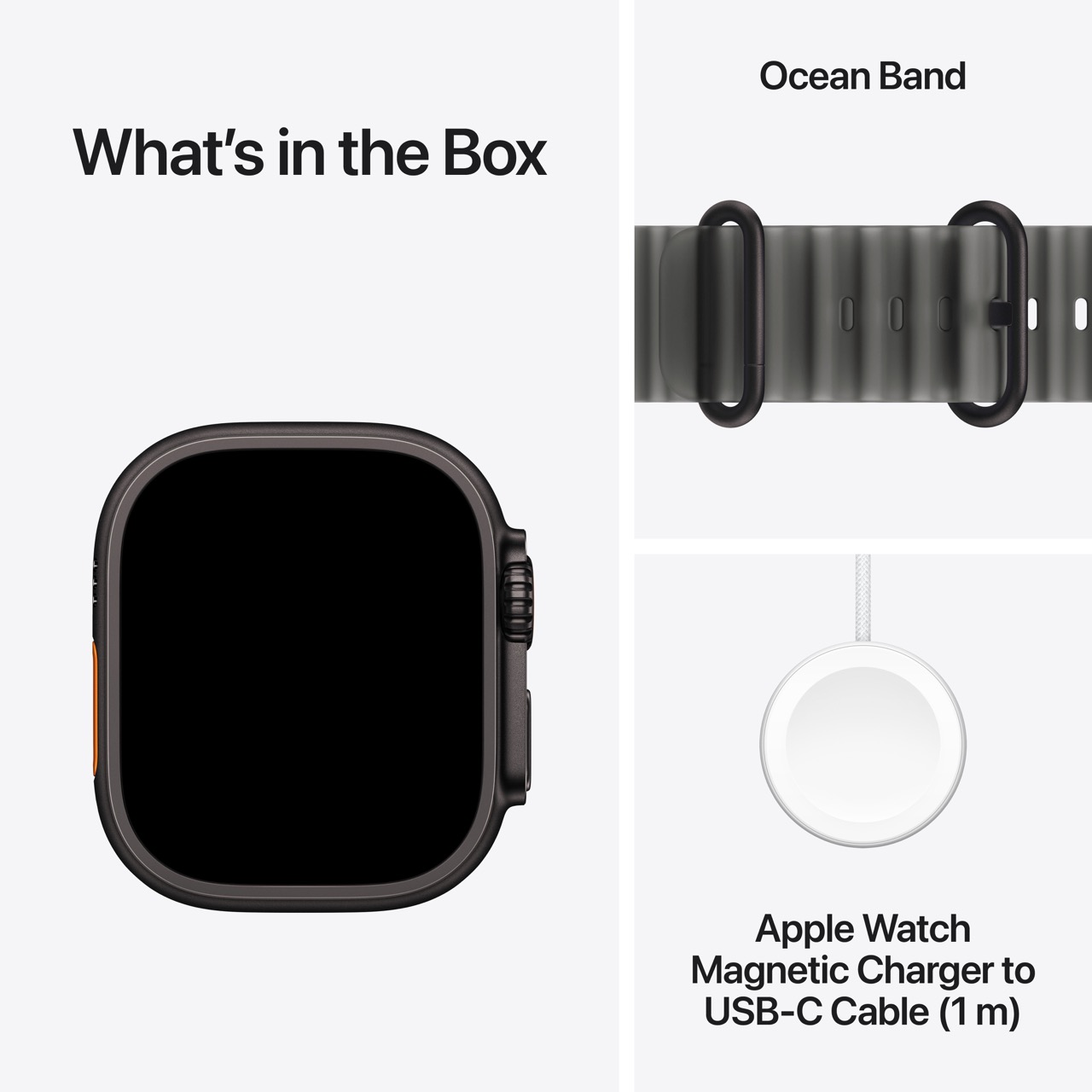 Apple Watch Ultra 4 / GPS + Cellular / 49mm / Black Titanium Case with Translucent Black Ocean Band - Image 5