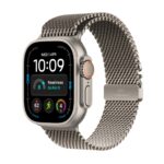 Apple Watch Ultra 4 / GPS + Cellular / 49mm / Natural Titanium case with Natural Titanium Milanese Loop