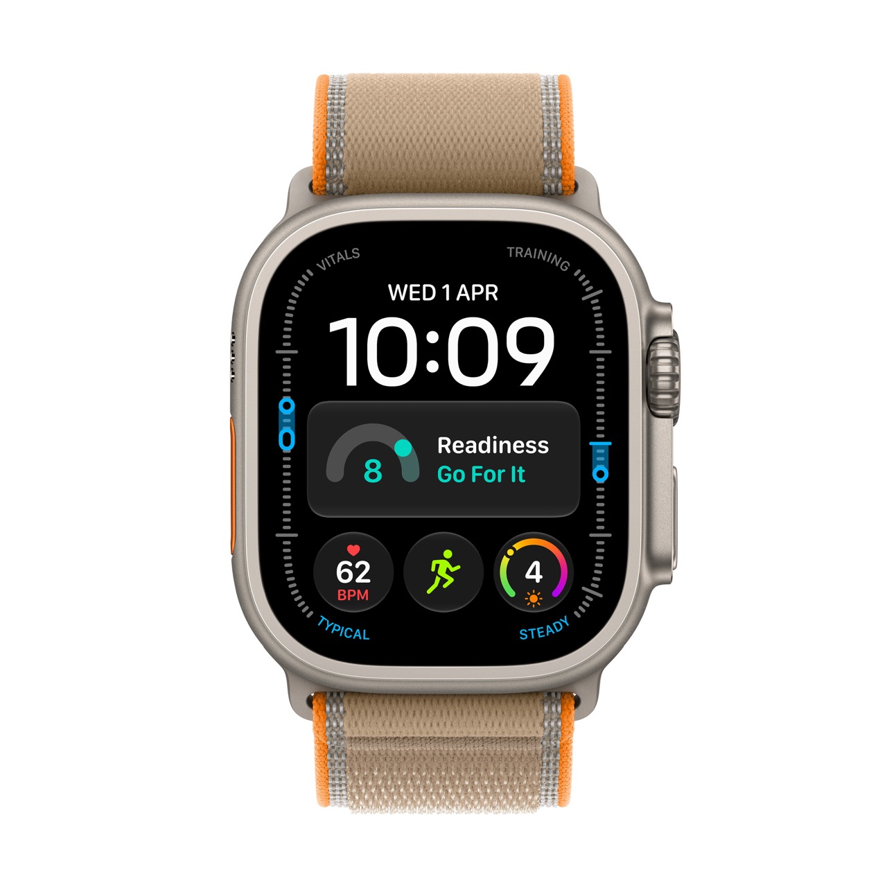 Apple Watch Ultra 4 / GPS + Cellular / 49mm / Natural Titanium case with Sand Trail Loop - Image 2